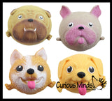 Cute Dog Soft Fluff Doh - Filled Squeeze Stress Balls  -  Sensory, Stress, Fidget Toy Super Soft Doggy