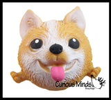 Cute Dog Soft Fluff Doh - Filled Squeeze Stress Balls  -  Sensory, Stress, Fidget Toy Super Soft Doggy