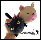 Set of 2 Large Pet Stress Balls - Cat and Dog Soft Fluff Doh - Filled Squeeze Stress Balls  -  Sensory, Stress, Fidget Toy Super Soft Kitty Doggy
