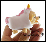 Cute Dog in Costume - Dog Crushed Bead Sand Filled - Doggy Lover Sensory Fidget Toy Weighted - Removable Costume Doll