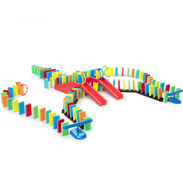Domino Kinetic Set - 143 Piece Set with Stunt Accessories