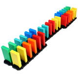 Dominoes - 5 Small Rapid Track Set - Quick Set Up - NO DOMINOES - Bulk Dominoes - Made in the USA - STEM STEAM