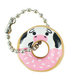 Cute Donut Animal Keychain Figurines - Mini Toys - Easter Egg Filler - Small Novelty Prize Toy - Party Favors - Gift