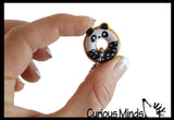 Cute Donut Animal Keychain Figurines - Mini Toys - Easter Egg Filler - Small Novelty Prize Toy - Party Favors - Gift