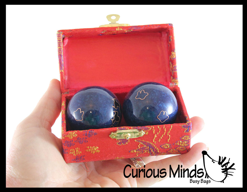 Chinese Health Harmony Baoding Balls - Stress Relief Fidget Balls - Roll in Hand and Makes Sounds