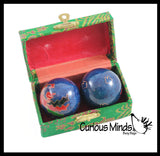 LAST CHANCE - LIMITED STOCK - CLEARANCE - SALE - Chinese Health Harmony Baoding Balls - Stress Relief Fidget Balls - Roll in Hand and Makes Sounds