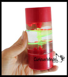 Bubble Spiral Liquid Dripping Timer - Calm Down Jar - Soothing and Calming Motion - Liquid Timer Sensory Office Desk Toy - Visual Stimulation
