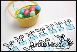 LAST CHANCE - LIMITED STOCK  - SALE - EASTER Busy Bag - Counting Eggs or Bunnies - Math Busy Bags Activity