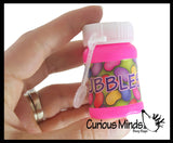 Easter Jelly Bean Themed Bubbles - Mini Bubble Toy - Solution and Wand - Blow Bubbles - Spring Party Favors