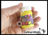 Easter Jelly Bean Themed Bubbles - Mini Bubble Toy - Solution and Wand - Blow Bubbles - Spring Party Favors