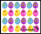 Easter Themed Doh Filled Stress Ball - Chick, Bunny, Eggs - Squishy Gooey  Squish Sensory Squeeze Balls - Easter Basket Fidget