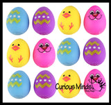 Easter Themed Doh Filled Stress Ball - Chick, Bunny, Eggs - Squishy Gooey  Squish Sensory Squeeze Balls - Easter Basket Fidget
