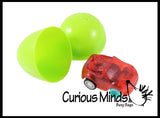 Pre-filled Easter Eggs with Cars - Pull Back Toy Vehicle - Easter Egg Hunt - Easter Basket - Party Favor