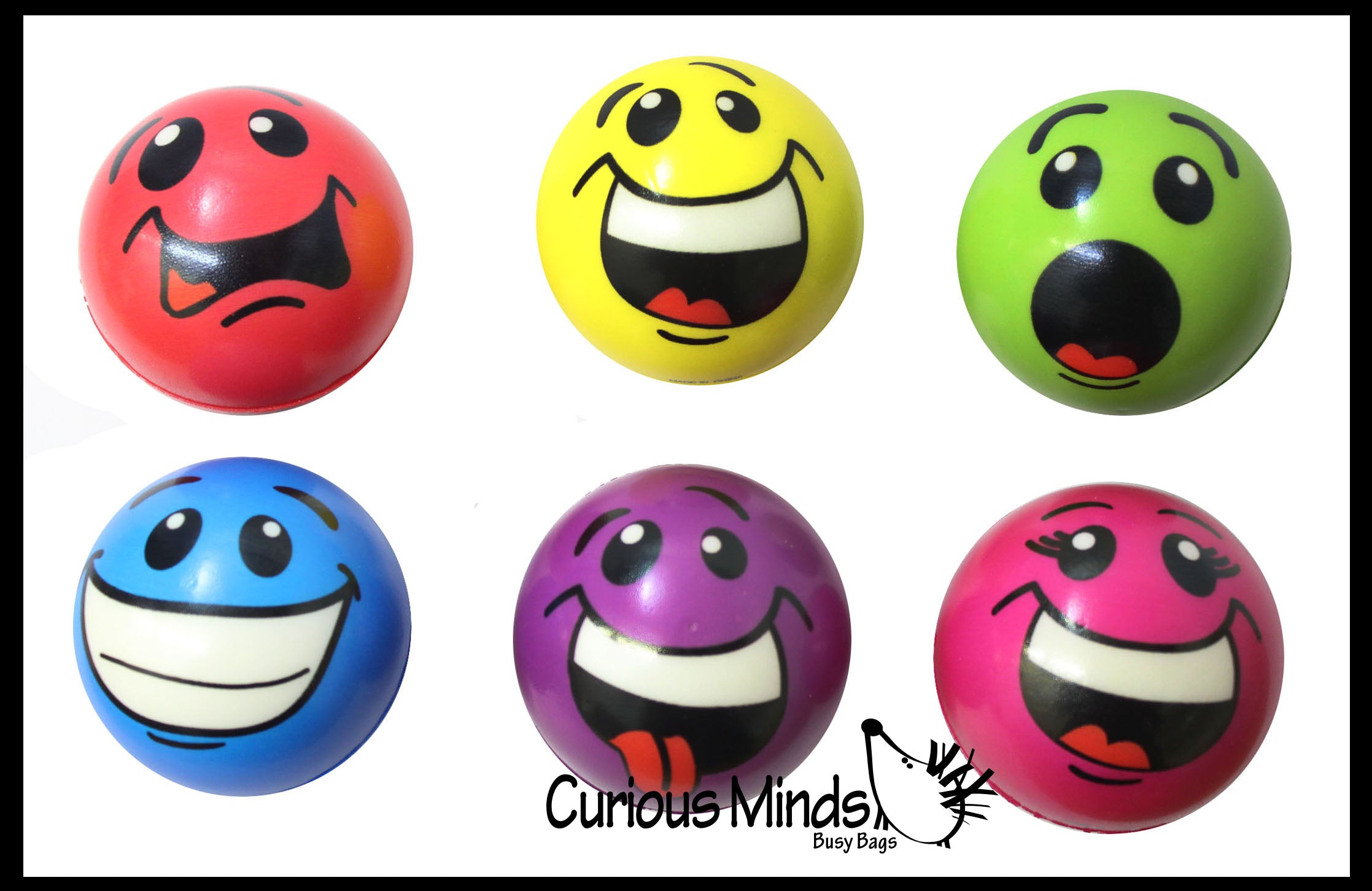 Emoji Neon Stress Balls -  Sensory, Stress, Fidget Toy