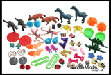 LAST CHANCE - LIMITED STOCK -  SALE - Preschool and Kindergarten Matching Activity with Miniature Objects - early learning toy