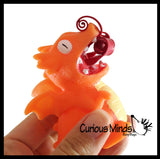 Fire Breathing Dragon - Cute Squeeze Toy - Fun Fidget - Unique OT Hand Strength, Fine Motor