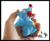 Fire Breathing Dragon - Cute Squeeze Toy - Fun Fidget - Unique OT Hand Strength, Fine Motor