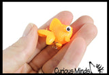 LAST CHANCE - LIMITED STOCK - Goldfish Slime Bowl - Blue Slime with Mini Fish Figurine -  Cute Pet putty/dough/slime