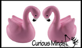 Small Flamingo Squishy Slow Rise Foam Bird -  Scented Sensory, Stress, Fidget Toy
