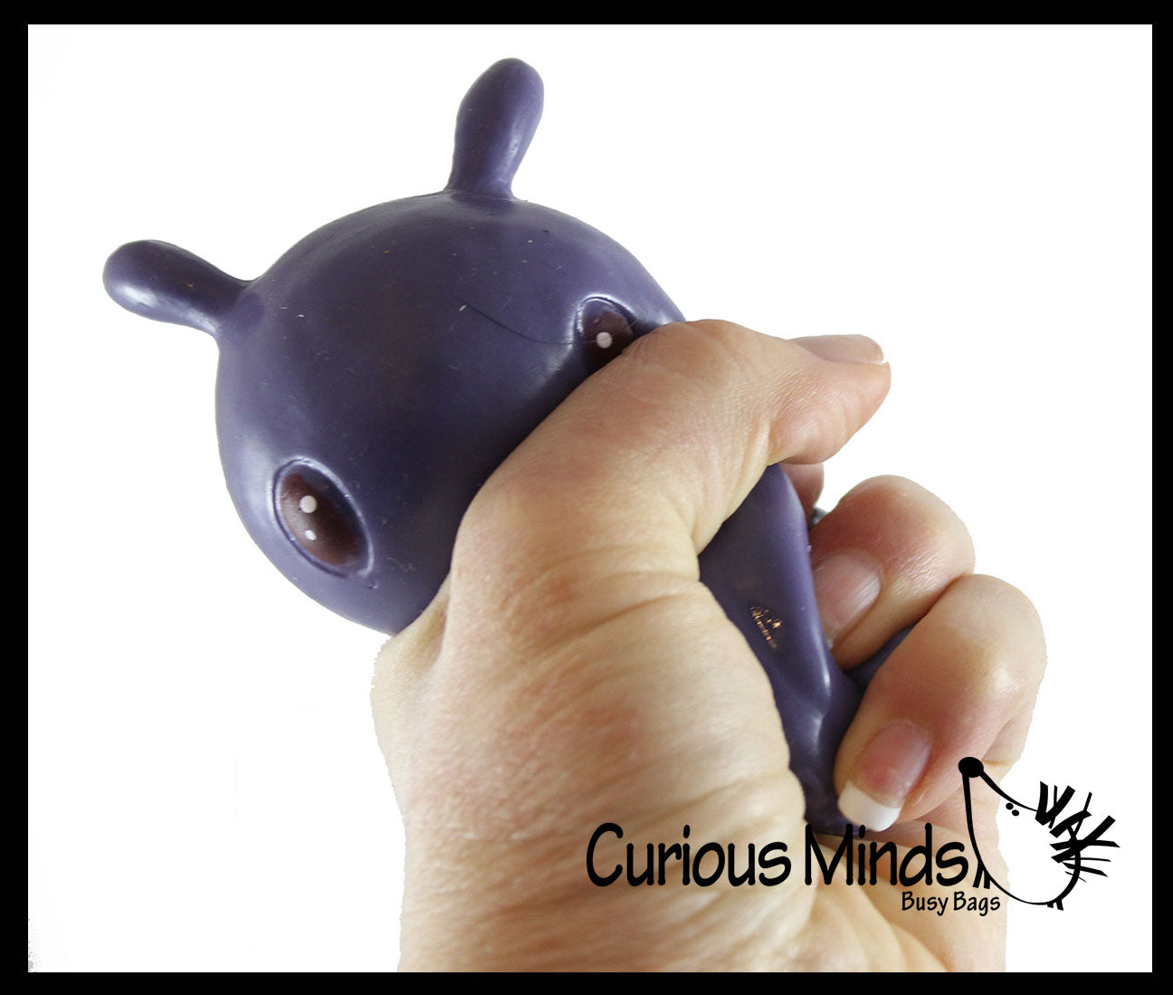 Flapjack Umbrella Octopus Cute Sea Creatures Stretchy and Squeezy Toy - Crunchy Bead Filled - Fidget Stress Ball
