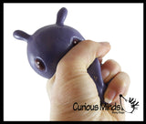 Flapjack Umbrella Octopus Cute Sea Creatures Stretchy and Squeezy Toy - Crunchy Bead Filled - Fidget Stress Ball