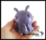 Flapjack Umbrella Octopus Cute Sea Creatures Stretchy and Squeezy Toy - Crunchy Bead Filled - Fidget Stress Ball