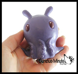 Flapjack Umbrella Octopus Cute Sea Creatures Stretchy and Squeezy Toy - Crunchy Bead Filled - Fidget Stress Ball