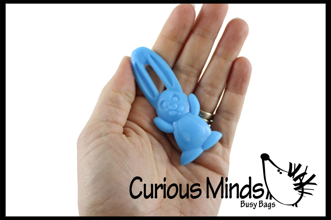 Flying Bunnies - Pull Back Stretchy Shooter - Easter Egg Filler Prize