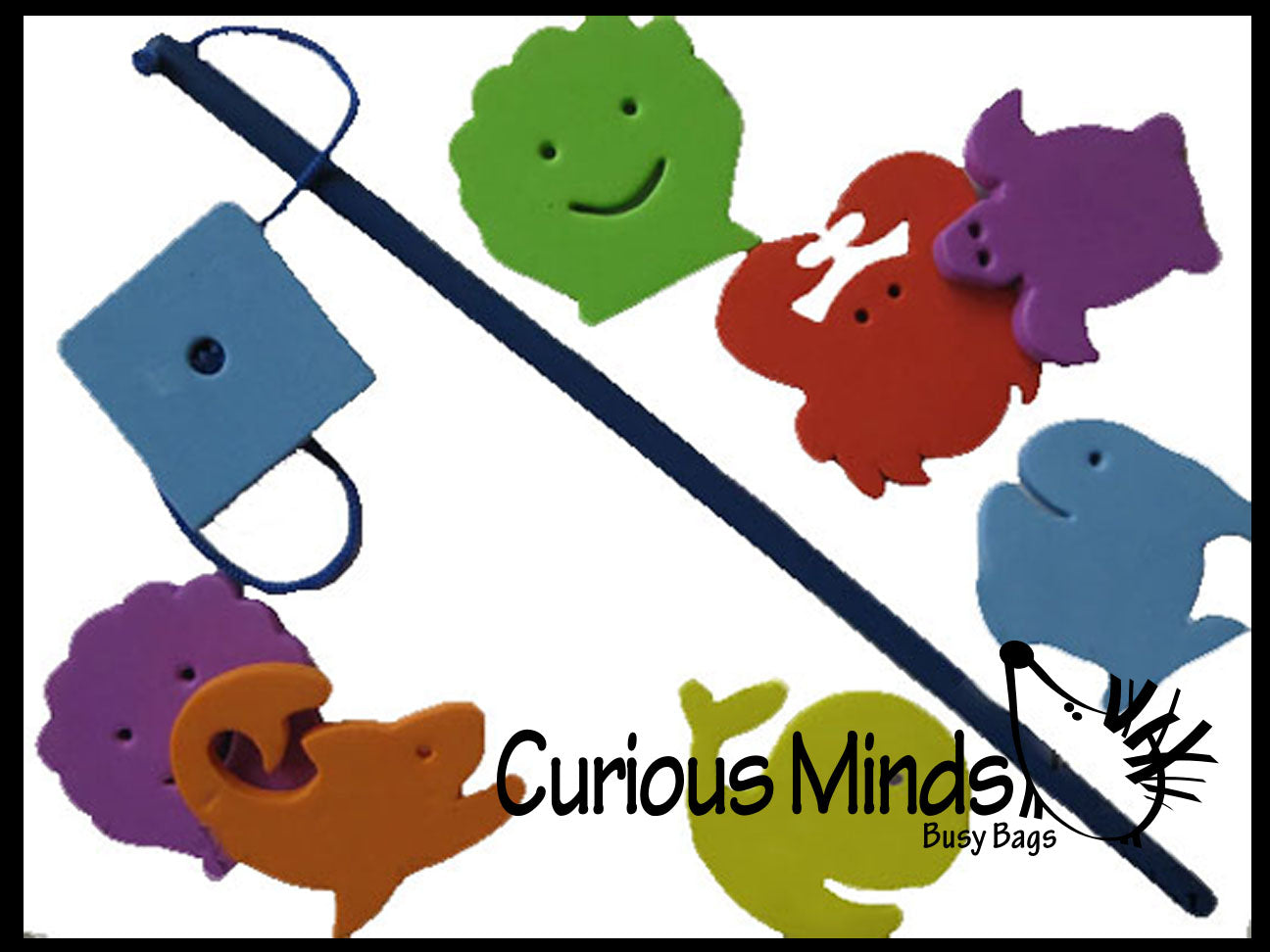 LAST CHANCE - LIMITED STOCK  - SALE - Foam Fishing Sets - Toy for bathtub or water table - Educational