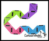 Infinity Triangle - Magic Endless Folding Fidget Toy - Flip Over and Over - Bend and Fold Crazy Shapes Puzzle - ADD Anxiety