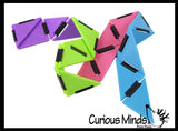 Infinity Triangle - Magic Endless Folding Fidget Toy - Flip Over and Over - Bend and Fold Crazy Shapes Puzzle - ADD Anxiety