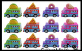 Food Truck Theme Pull Back Cars - Cute Fun Novelty Toy - Classic Party Favors