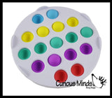 LAST CHANCE - LIMITED STOCK  - Go Pop Colorio Bubble Pop It Game - Silicone Push Poke Bubble Wrap Fidget Toy - Press Bubbles to Pop the Bubbles Down Then Flip it over and Do it Again - Sensory Stress Toy