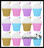 Frappe Iced Coffee Bubble Pop Fidget Toy - Silicone Push Poke Bubble Wrap Fidget Toy - Press Bubbles to Pop the Bubbles Down Then Flip it over and Do it Again - Bubble Popper Sensory Stress Toy