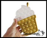 Frappe Iced Coffee Bubble Pop Fidget Toy - Silicone Push Poke Bubble Wrap Fidget Toy - Press Bubbles to Pop the Bubbles Down Then Flip it over and Do it Again - Bubble Popper Sensory Stress Toy