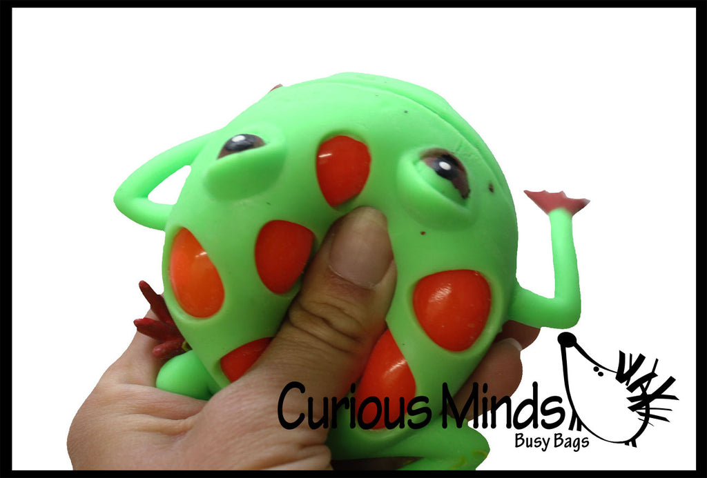 Squishy Frog Fidget Toy - Mesh Blob Stress Ball
