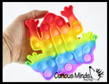 LAST CHANCE - LIMITED STOCK - Cute Frog Rainbow Animal Theme Bubble Pop Game - Silicone Push Poke Bubble Wrap Fidget Toy - Press Bubbles to Pop - Bubble Popper Sensory Stress Toy