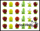 LAST CHANCE - LIMITED STOCK  - Cute Fruit Mini Food Figurines Replicas - Math Counters, Sorting or Alphabet Objects, Playsets