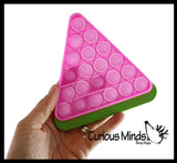 BULK - WHOLESALE -  SALE - Fruit Theme Bubble Pop Game - Silicone Push Poke Bubble Wrap Fidget Toy - Press Bubbles to Pop the Bubbles Down Then Flip it over and Do it Again - Bubble Popper Sensory Stress Toy