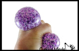 BULK - WHOLESALE - SALE - Boxed Galaxy Glitter Water Bead Stress Ball - Squishy Gooey Squish Sensory Squeeze Balls