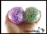 BULK - WHOLESALE - SALE - Boxed Galaxy Glitter Water Bead Stress Ball - Squishy Gooey Squish Sensory Squeeze Balls