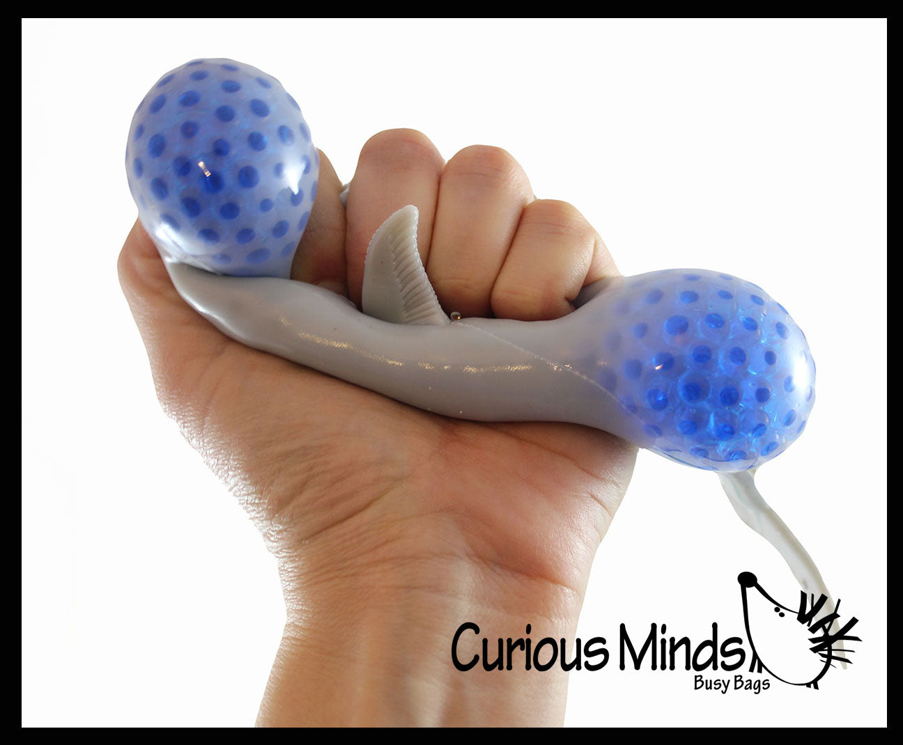 Jumbo Shark Water Bead Filled Squeeze Stress Ball  -  Sensory, Stress, Fidget Toy