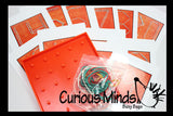 LAST CHANCE - LIMITED STOCK - SALE - Mini Geoboard (shape, alphabet and number cards available)