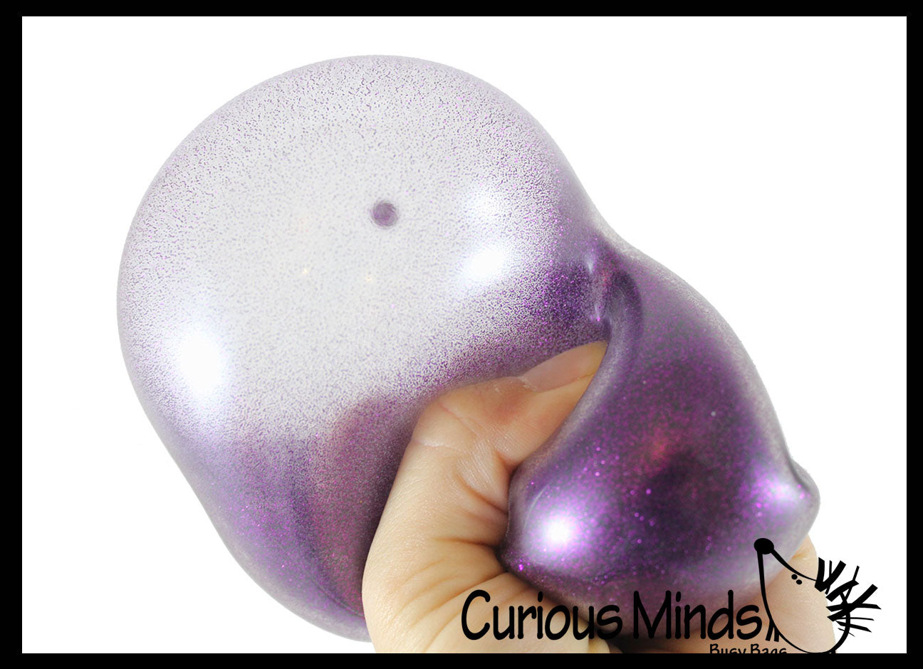 LAST CHANCE - LIMITED STOCK - SALE  - Air-Filled Glitter Ball - Unique Ball with Glitter Inside - Stress Sensory Toy