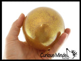 LAST CHANCE - LIMITED STOCK - SALE  - Air-Filled Glitter Ball - Unique Ball with Glitter Inside - Stress Sensory Toy