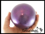 LAST CHANCE - LIMITED STOCK - SALE  - Air-Filled Glitter Ball - Unique Ball with Glitter Inside - Stress Sensory Toy
