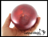 LAST CHANCE - LIMITED STOCK - SALE  - Air-Filled Glitter Ball - Unique Ball with Glitter Inside - Stress Sensory Toy
