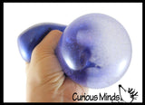 LAST CHANCE - LIMITED STOCK - SALE  - Air-Filled Glitter Ball - Unique Ball with Glitter Inside - Stress Sensory Toy