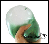 LAST CHANCE - LIMITED STOCK - SALE  - Air-Filled Glitter Ball - Unique Ball with Glitter Inside - Stress Sensory Toy