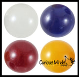 2" Metallic Glitter with Thick Gel Stress Ball - Squishy Gooey Sensory Squeeze Balls